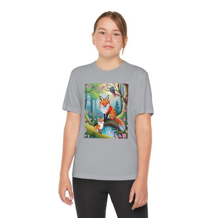 Mischievous Fox Youth Competitor Tee – Forest Fun & Whimsical Adventure
