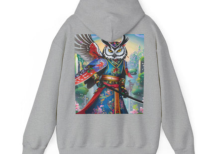 Cyberpunk Samurai Owl – Heavy Blend™ Hooded Sweatshirt