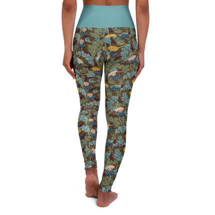 Thistles by Maurice Pillard Verneuil High Waisted Yoga Leggings (AOP)