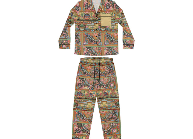 L'Ornement Polychrome by Albert Racine Women's Satin Pajamas (AOP)