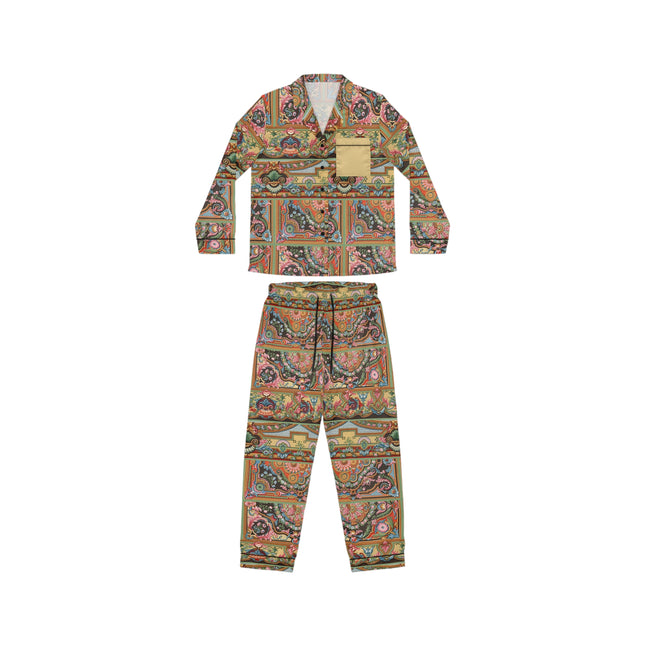L'Ornement Polychrome by Albert Racine Women's Satin Pajamas (AOP)