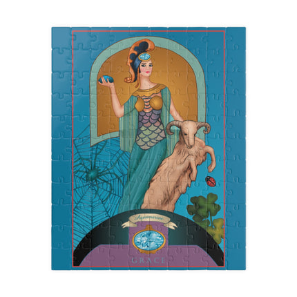 March & Aquamarine (Gem Series) by Sofia Chiostri Puzzle (110, 252, 500-piece)