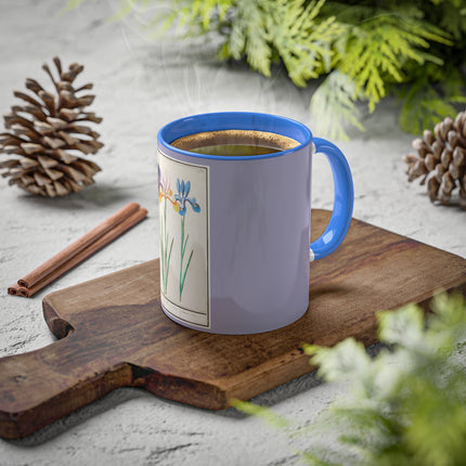 Iris, Iris sibirica by Anselmus Boëtius de Boodt Colorful Mugs, 11oz