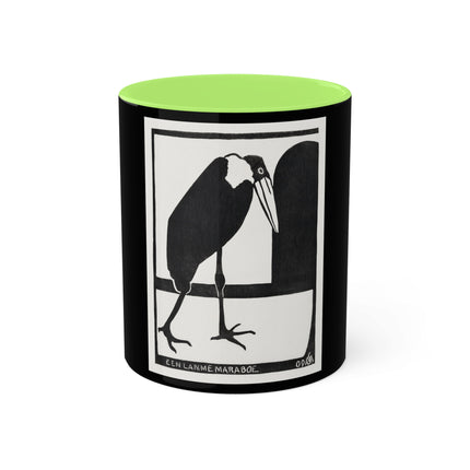 A Lame Marabou by Samuel Jessurun de Mesquita Colorful Mugs, 11oz