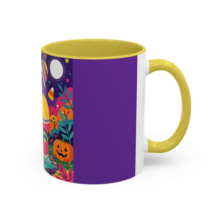 🌙🎃 The Lady Of Moonbeam Hollow Colorful Mug – Whimsical Halloween Charm
