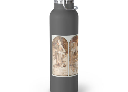 The Seasons by Alphonse Maria Mucha Copper Vacuum Insulated Bottle, 22oz