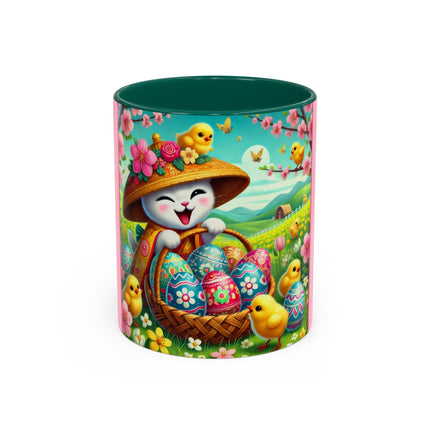 Geisha Kitten’s Easter Delight Colorful Mugs (11oz, 15oz)