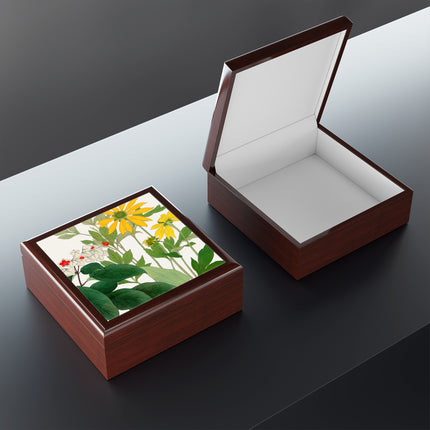 Clerodendrum & Rudbeckia by Tanigami Kônan Jewelry Box