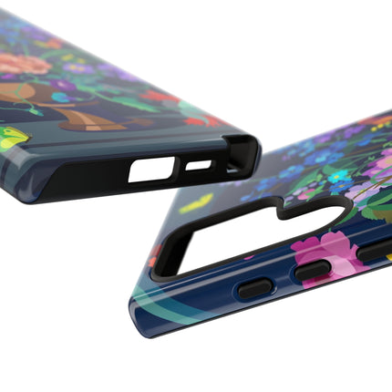 Midnight Floral Reverie Phone Case – Vibrant Bloom & Enchanted Beauty