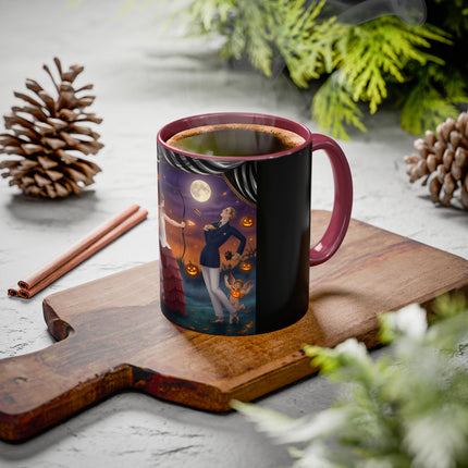 🏹🎃 Cupid's Arrow At Pumpkin Moon Manor Colorful Mug – Romantic Halloween Charm