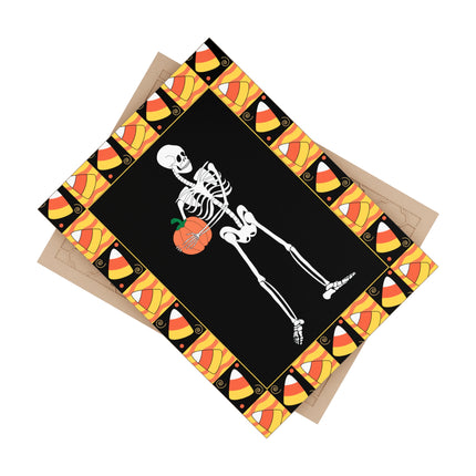 Candy Corn Skeleton Ceramic Tile
