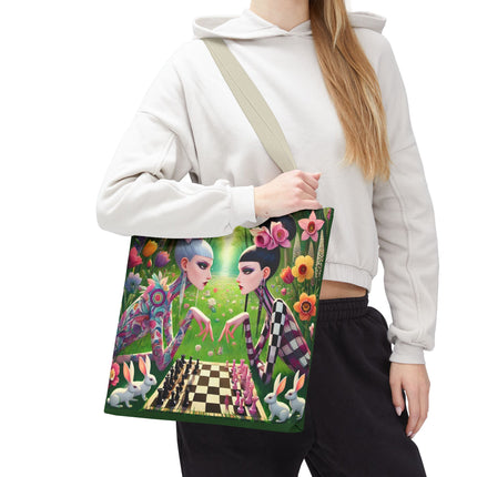 The Spring Gambit: A Fairy’s Move Tote Bag – Whimsical Chess & Spring Magic