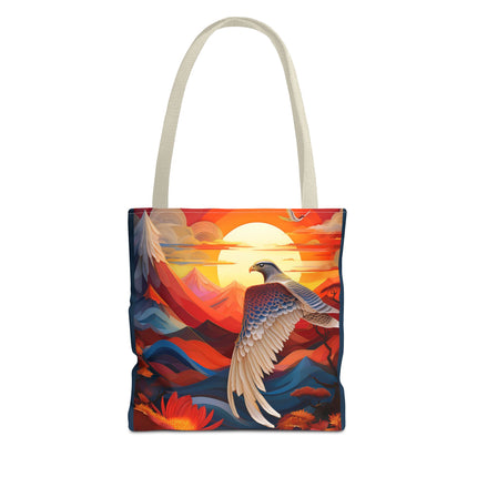 Falcon's Sunset Masterpiece Tote Bag (AOP)