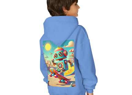 Skate Park Robot Youth Heavy Blend Hooded Sweatshirt