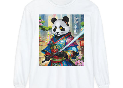 Cyberpunk Samurai Garment-dyed Long Sleeve T-Shirt
