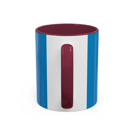 The Lady And The Moonlit Peak Colorful Mugs – Art Deco Alpine Garden Elegance