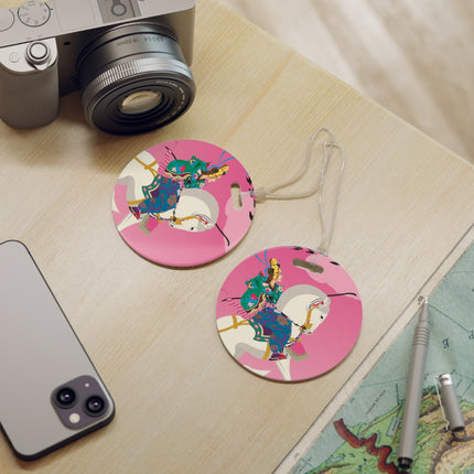 Samurai Princess on the White Steed Luggage Tag – Epic Fantasy & Mythic Beauty