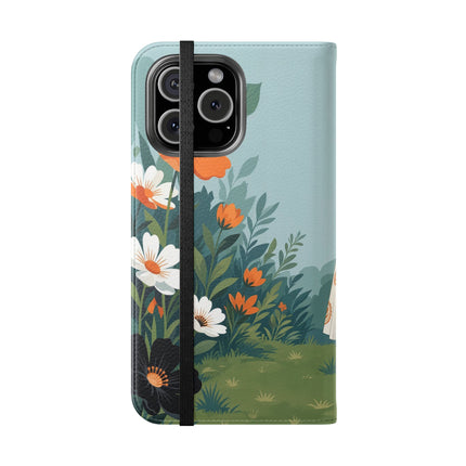 🌼🖤 The Ladies Of The Garden Promenade Flip Case – Art Deco Floral Fashion