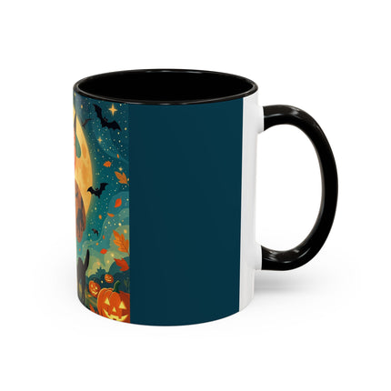 🦇🎃 The Witch Of Batwing Pumpkin Hollow Colorful Mug – Moonlit Halloween Charm