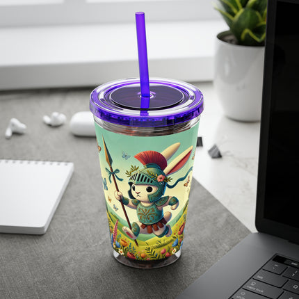 Rabbit Gladiator Sunsplash Tumbler with Straw, 16oz
