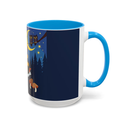 🎃🐈‍⬛ The Little Pumpkin Witch And Her Black Cat Colorful Mug – Whimsical Halloween Charm