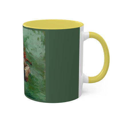Crab on its Back by Vincent Van Gogh Colorful Mugs, 11oz