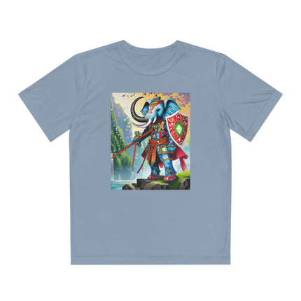 Cyberpunk Elephant Youth Competitor Tee