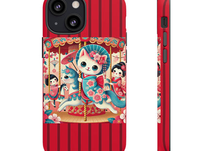 Geisha Kitten's Enchanted Carousel Phone Cases