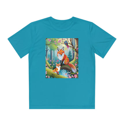 Mischievous Fox Youth Competitor Tee – Forest Fun & Whimsical Adventure