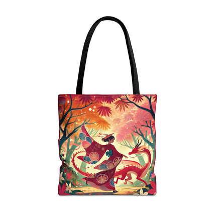 The Dragon Fairy’s Dance Tote Bag – Enchanted Grace & Spring Magic