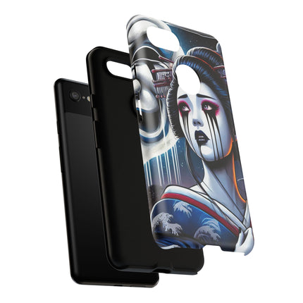 Geisha’s Black Ink Tears Phone Cases