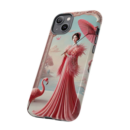 Petals, Porcelain, and Flamingos Phone Cases