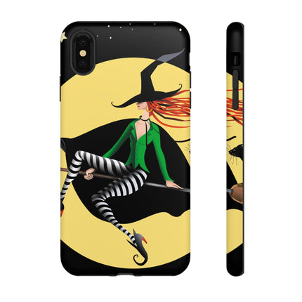 A Witch’s Moonlit Flight Phone Cases