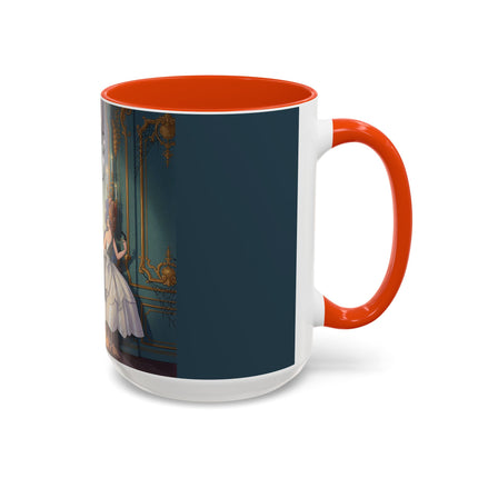 🕯️🎃 The Moonlit Manor Drawing Room Colorful Mug – Elegant Halloween Charm