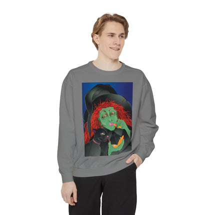 Mirror, Mirror A Witch's Touch Unisex Garment-Dyed Sweatshirt