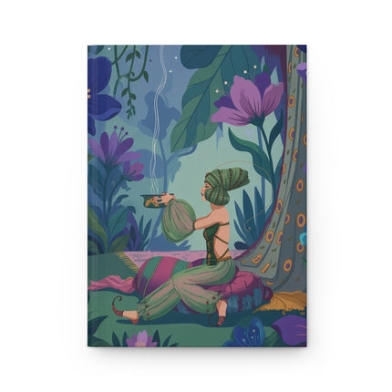 🌿✨ The Lady Of The Incense Garden Hardcover Journal – Art Deco Botanical Elegance