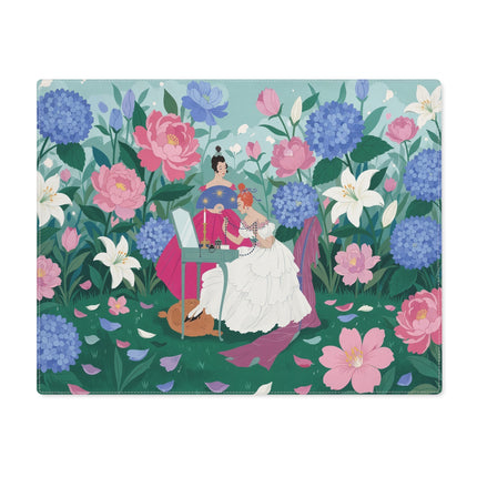 💎🌸 The Lady Of The Jeweled Garden Placemat – Art Deco Floral Elegance