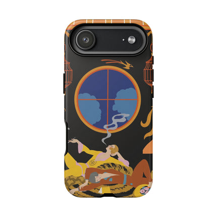 Art Deco Lounge Phone Case – Opulent Smoke & Timeless Glamour