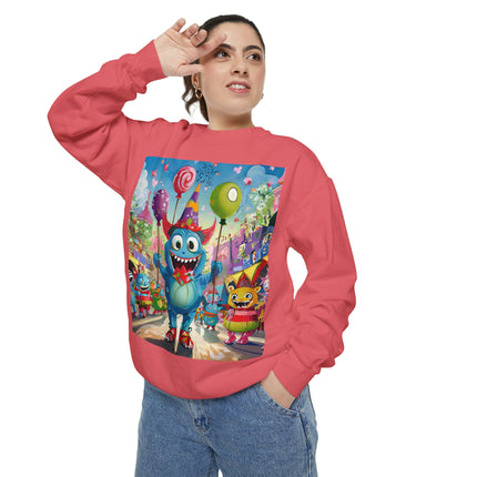 Monster Parade Madness Unisex Garment-Dyed Sweatshirt