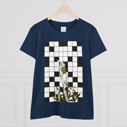 The Crossword Women's Midweight Cotton Tee