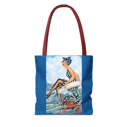 Playful Waves and Fashion Follies Tote Bag (AOP)