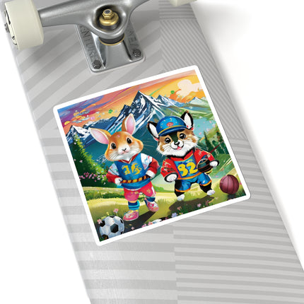 Animal Athletes Kiss-Cut Stickers (4 Sizes)