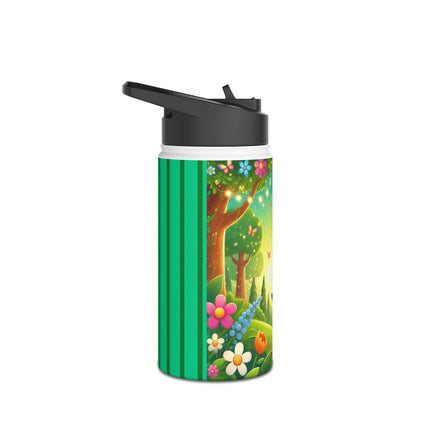 Robot Fairy Stainless Steel Water Bottle, Standard Lid