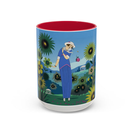 The Secret Language Of Flowers Colorful Mugs – Art Deco Botanical Elegance