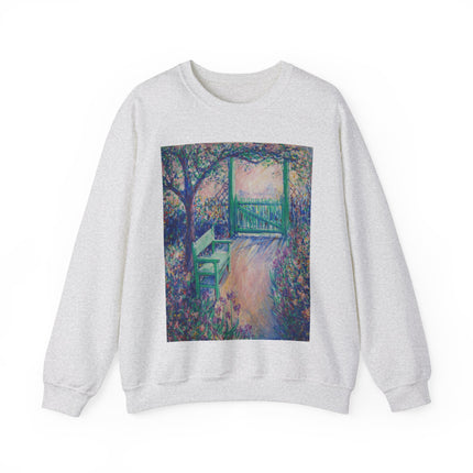 The Artist’s Garden (The Green Chair) by Theodore Earl Butler Heavy Blend™ Crewneck Sweatshirt