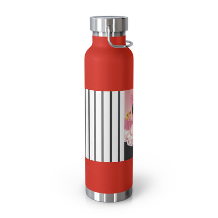 Pierrot & Fairies Dressed in Pink by Sofia Chiostri Copper Vacuum Insulated Bottle, 22oz
