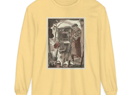 Bric-A-Brac by Fernand Siméon Garment-dyed Long Sleeve T-Shirt