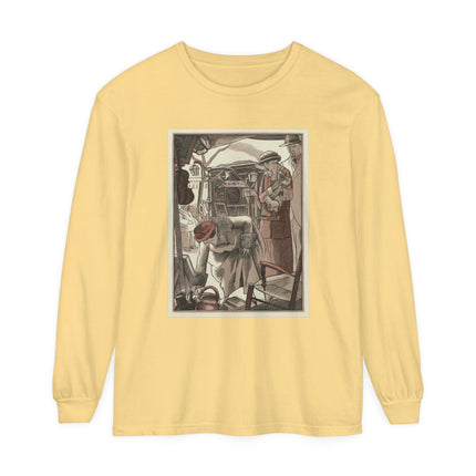 Bric-A-Brac by Fernand Siméon Garment-dyed Long Sleeve T-Shirt
