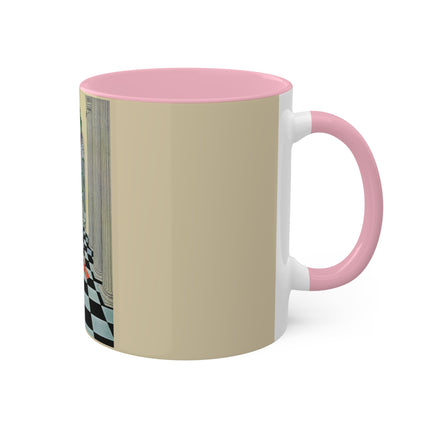 Cadmus Beheld a Female Figure by Virginia Frances Sterrett Colorful Mugs, 11oz