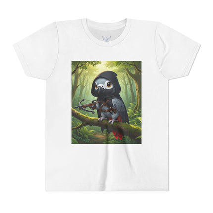 The African Grey Sentinel Youth Short Sleeve Tee
